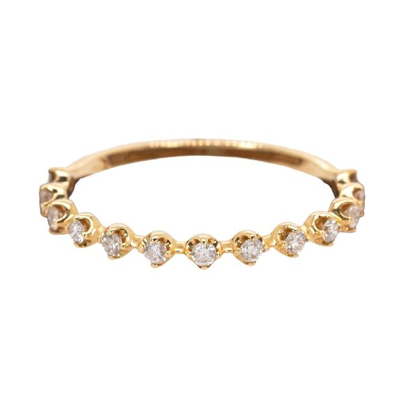 NNJ Designs Jewelry - Natural Diamonds Band Ring in Solid 14K Gold